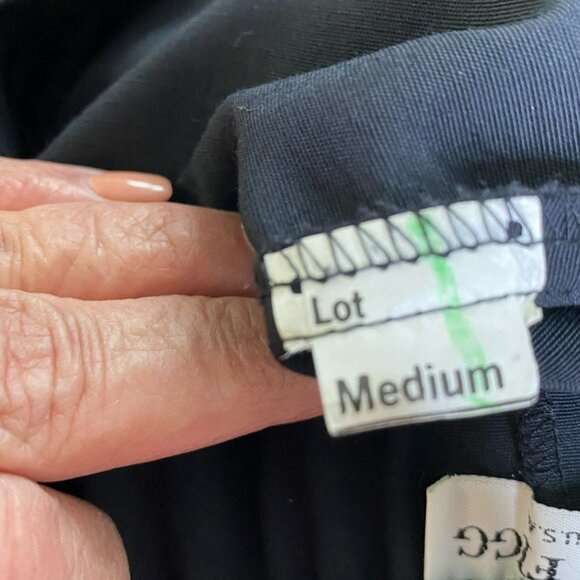 Ellen Figg Vintage Womens Black Wide Leg Pants with Elasticized Back Size M Goth - Picture 4 of 12